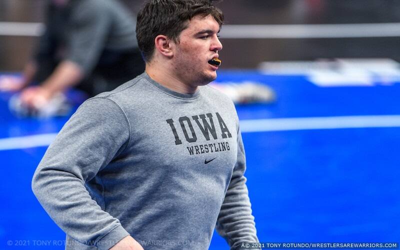 Tony Cassioppi warms up