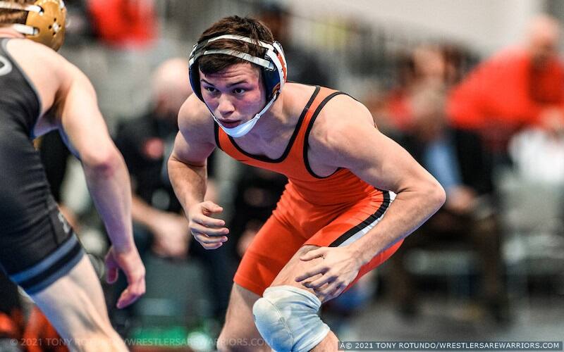 Brandon Kaylor wrestles at the 2021 Cliff Keen Las Vegas Invitational