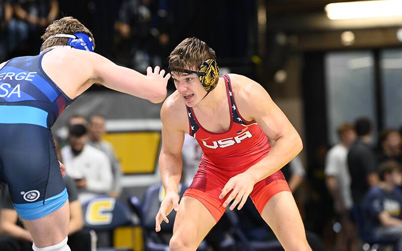 Brock Mauller wrestles at the 2022 Southern Scuffle