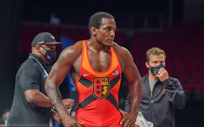 Jden Cox at the 2021 World Team Trials
