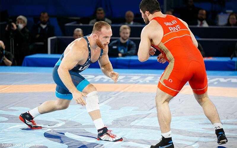 Kyle Snyder (USA) in the 2021 World Championships finals