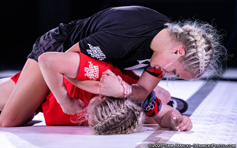 Sage Mortimer of Utah works a power half during 2020 Who's #1