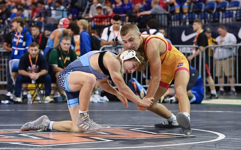 Sergio Lemley of Indiana competes at the 2021 Junior freestyle nationals