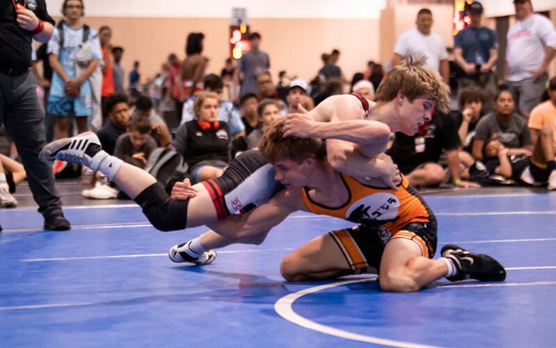 Action from the Spartan Duals high school freestyle finals