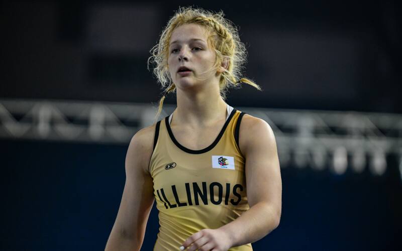 Alexis Janiak of Illinois at the 2021 Junior Nationals