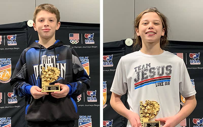 Northwest BigFoot Battle OWs Bryce Dawley of the Mat Demon WC and Malia Ottow of Ascend Wrestling Academy