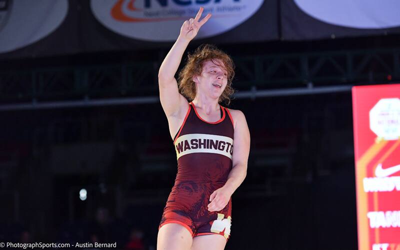 Shelby Moore of Washington after winning 2021 Junior Nationals