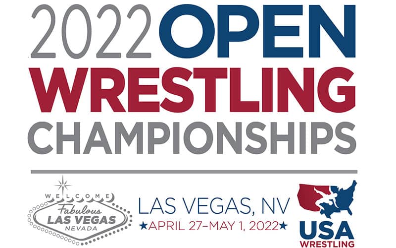 Event logo for the 2020 Wrestling Open Championships in Las Vegas