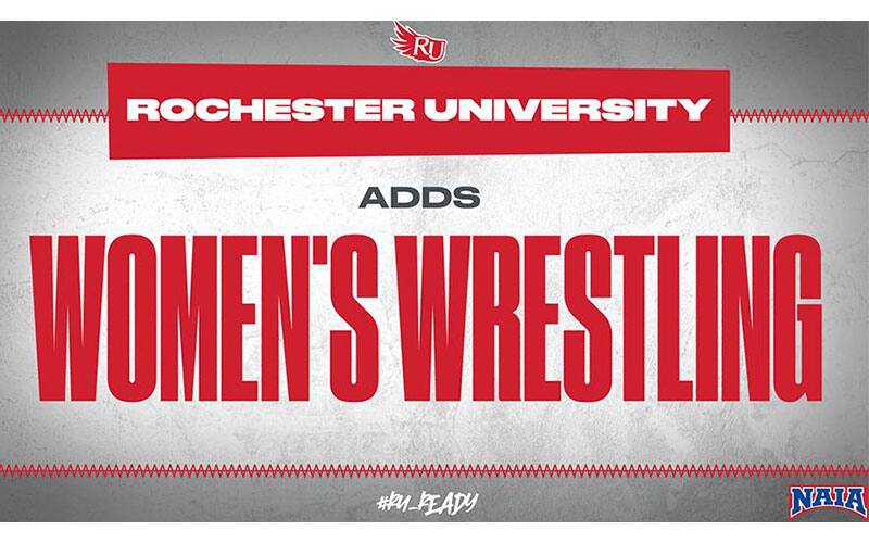 Rochester University Women's Wrestling graphic