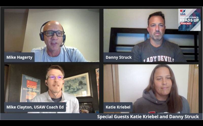 Heads Up Episode 15 graphic with Katie Kriegel and Danny Struck