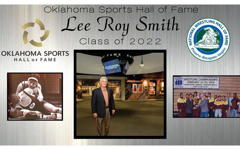 Graphic about Lee Roy Smith's induction into Oklahoma Sports Hall of Fame