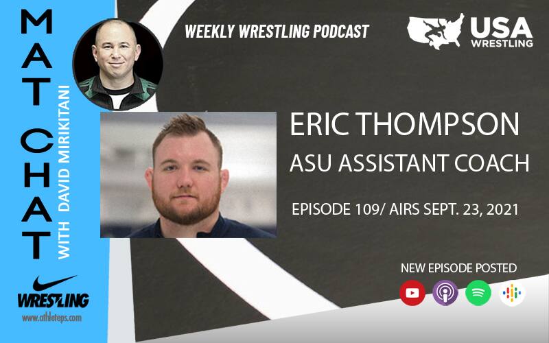 Mat Chat graphic with Eric Thompson Episode 109