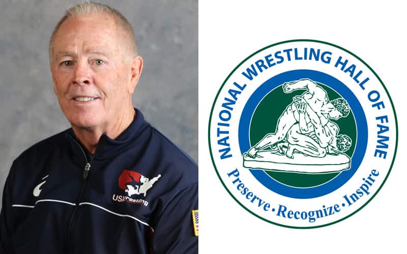 Bruce Burnett mug shot and Hall of Fame logo