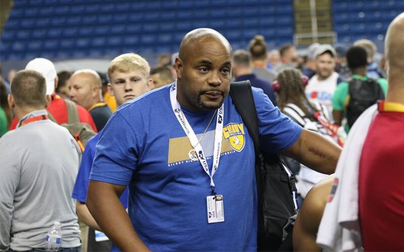 Olympian and UFC champion Daniel Cormier at the 16U Nationals in Fargo