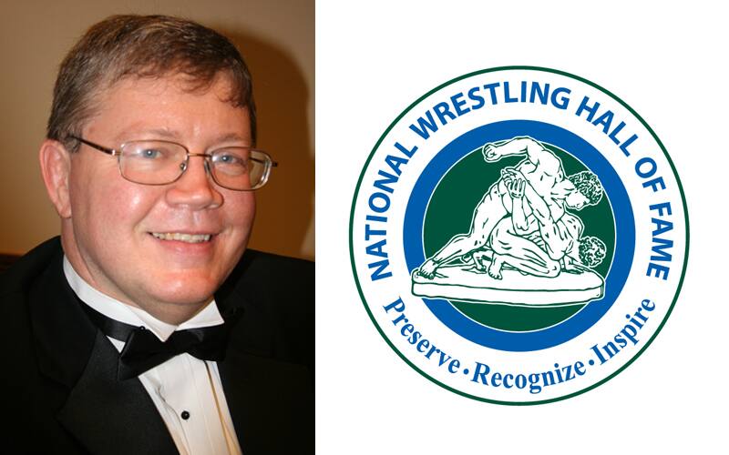 Gary Abbott mugshot and Hall of Fame logo