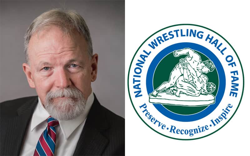 Gary Chopp mugshot and Hall of Fame logo