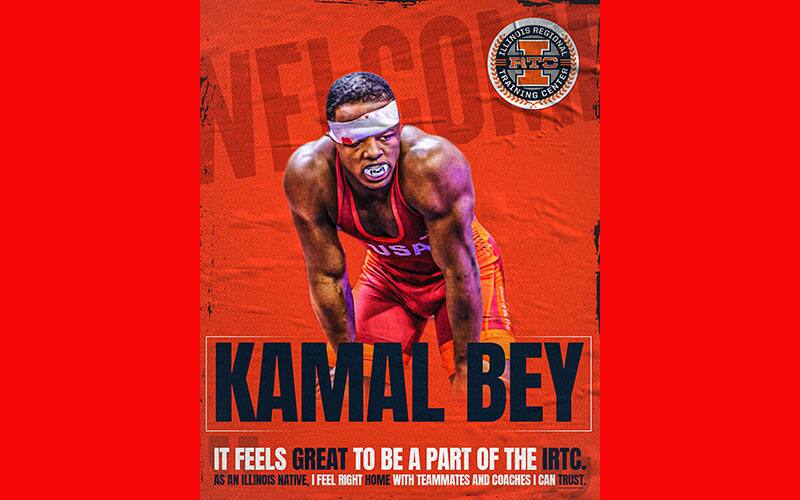 Graphic announcing Kamal Bey with IRTC