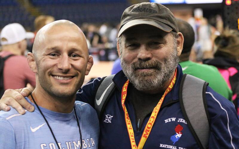 Coaches Zach Tanelli of Columbia and Jeff Buxton of the Lehigh Valley WC