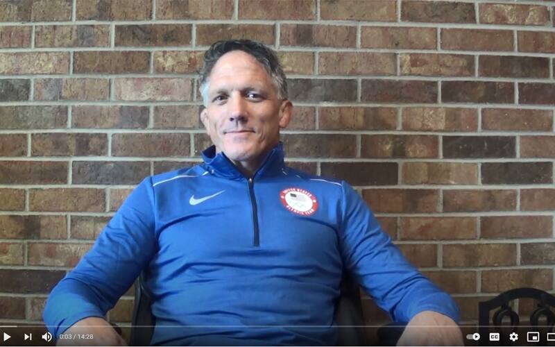 National Coach Terry Steiner in his office at USA Wrestling