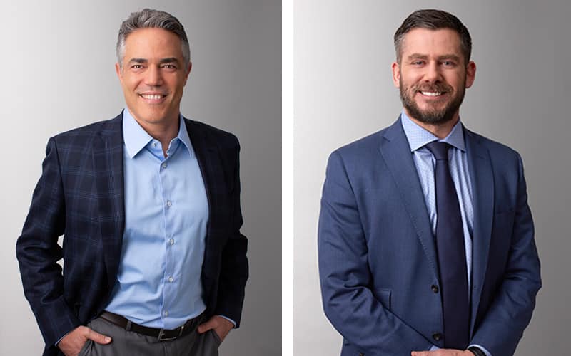 Josh Weintraub and Bill Kloos portraits - Greco-Roman Team Leaders