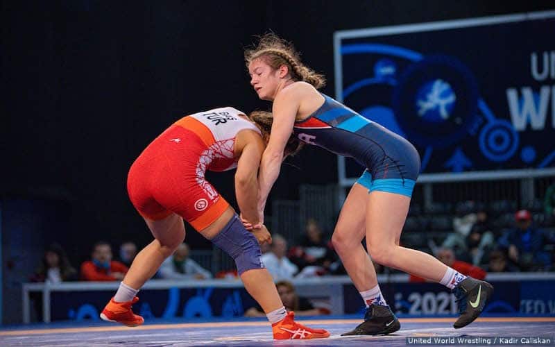 Alyvia Fiske competes at the 2021 World Championships