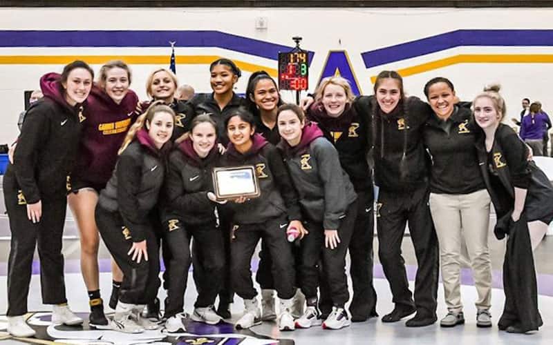 Gannon's women's team poses with trophy after winning Albion Open