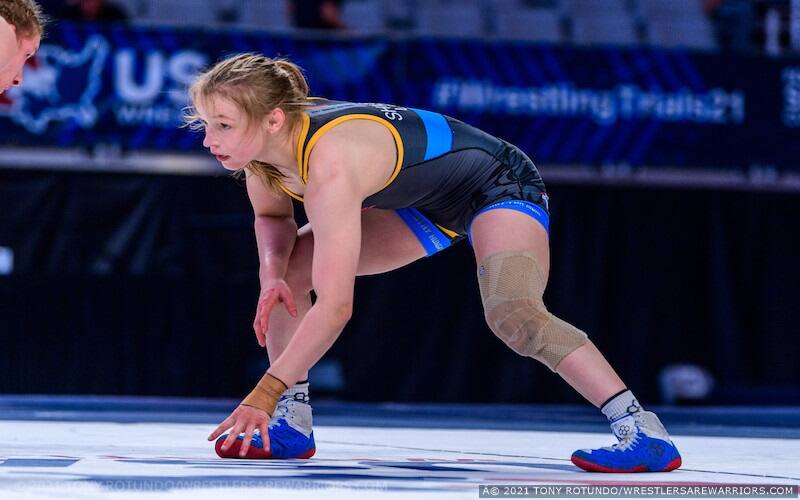 Emily Shilson wrestles at the 2020 U.S. Olympic Team Trials