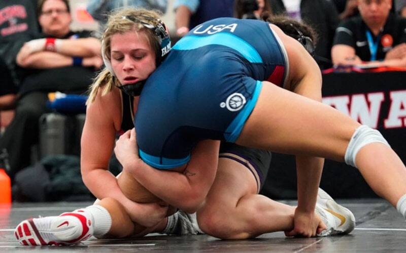 Alara Boyd (McKendree) in deep on a shot