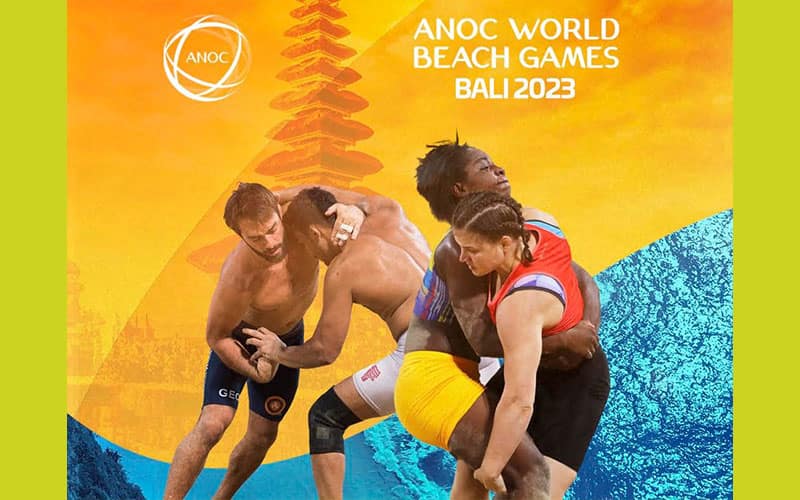 ANOC World Beach Games wrestling graphic