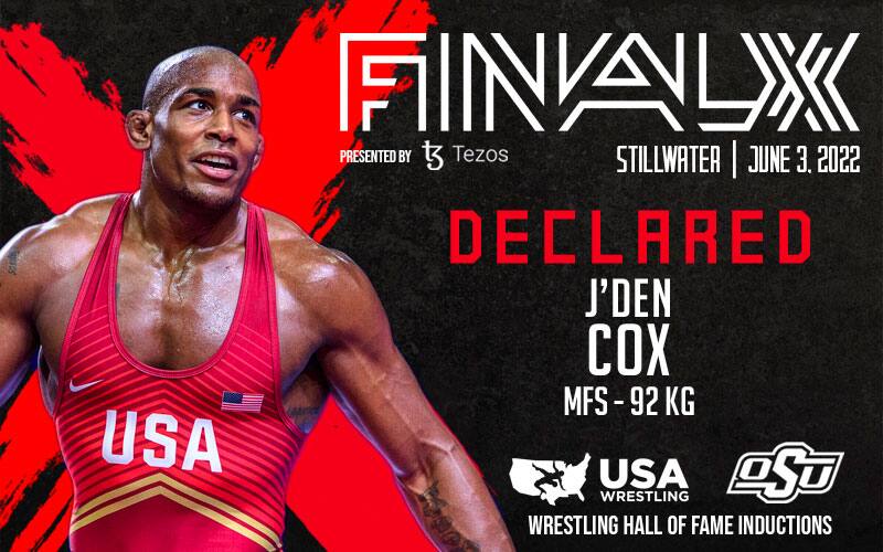 J'den Cox Final X declaration graphic