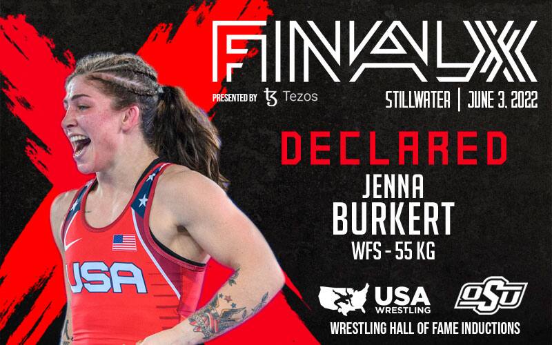 Graphic for Jenna Burkert declaring for Final X Stillwater
