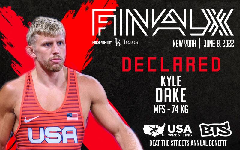 Kyle Dake Final X declaration graphic