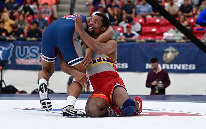 Mark Hall of Pennsylvania RTC/TMWC takes a shot at the 2022 U.S. Open.