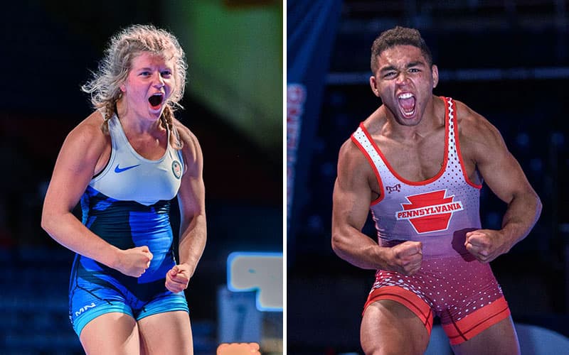 2022 Fargo celebrations: Ella Pagel (MN), Mason Gibson (PA)