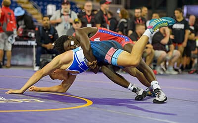 De’Alcapon Veazy (IN) at 2022 16U Greco-Roman Nationals