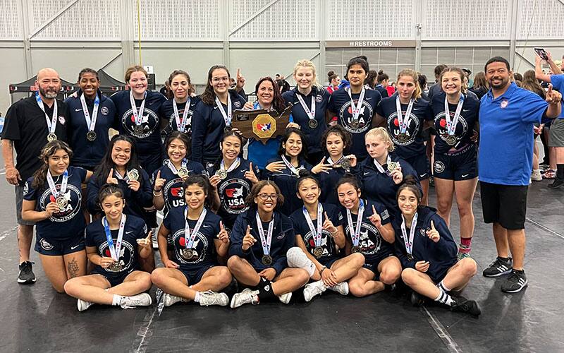 California, the 2022 Junior Women's National Duals champion