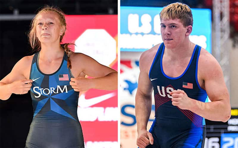 Skylar Little Soldier of Minnesota, Koy Hopke of Wisconsin