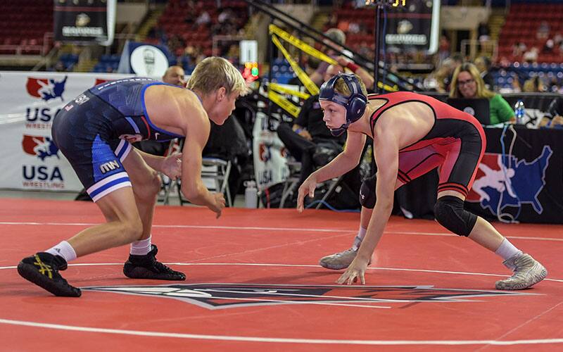 Haakon Peterson (WI) at the 2022 16U Freestyle Nationals