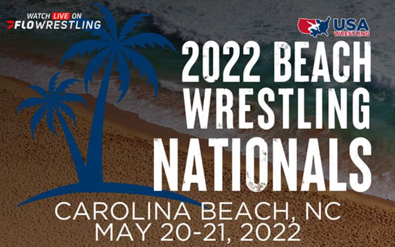 Colorful logo graphic for 2022 U.S. Beach Nationals