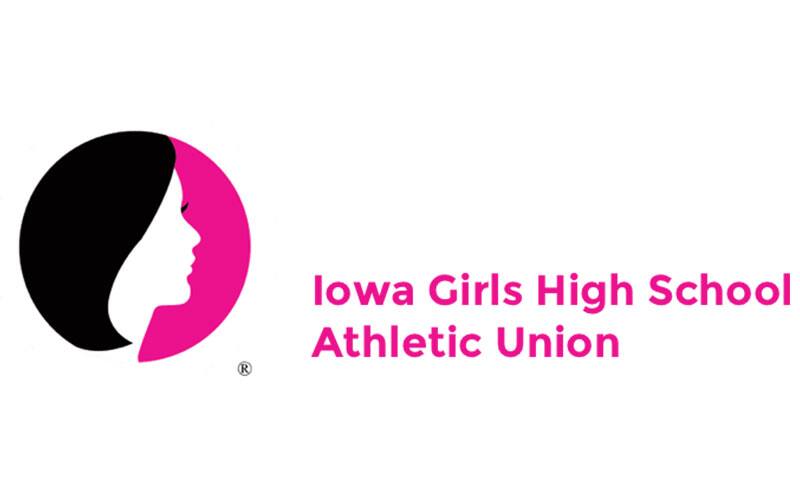 Logo for the Iowa Girls High School Athletics Union