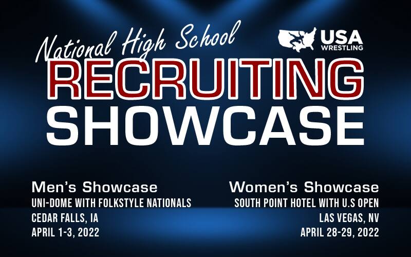 Logo and schedule graphic for National High School Recruiting Showcase for 2022