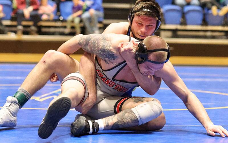 Matt Malcom (UNK) riding an opponent