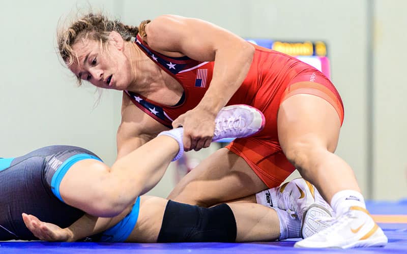 Forrest Molinari (USA) works in par terre at the 2022 Pan American Championships