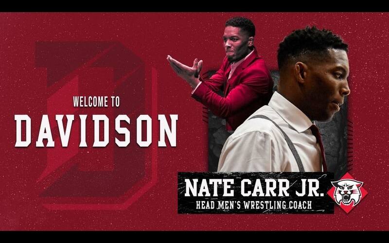 Davidson College named Nate Carr Jr. as its head men's wrestling coach on Friday. 