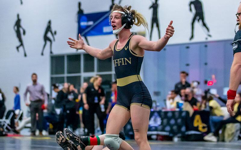 Olivia Shore (Tiffin) at the 2022 NCWWC Nationals in Adrian, Mich.