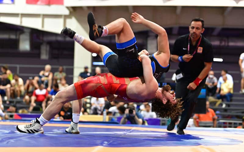 Pat Smith (USA) launches an opponent at the 2022 Pan American Championships