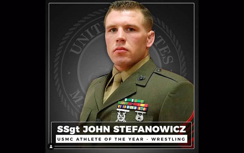 John Stefanowicz portrait for winning 2021 USMC Male Athlete of the Year