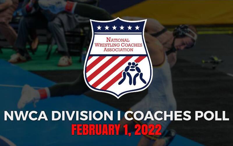 Graphic for the NWCA coaches poll on Feb 1