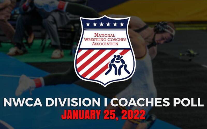 Graphic for NWCA coaches poll on Jan 25
