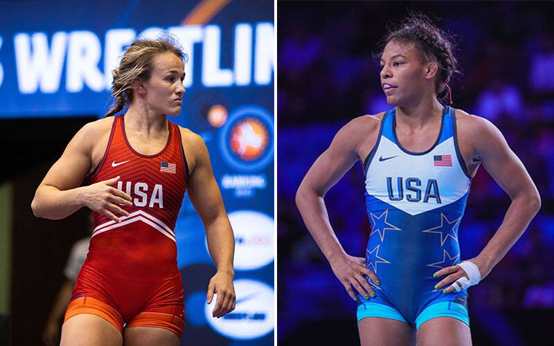 Forrest Molinari and Jacarra Winchester of the USA